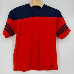 Vintage R&R Casuals Men's Short Sleeve T-Shirt Size XXL Orange/Navy